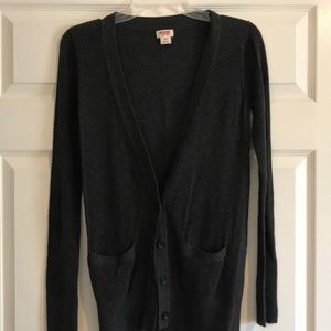 Charcoal gray cardigan